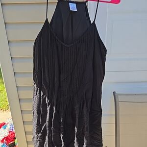 Time and Tru Black Rayon Dress